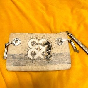 Small coach wristlet